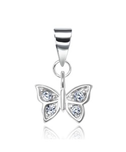 Sweet Butterfly Silver Pendant SPEB-92